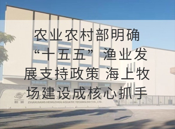 农业农村部明确“十五五”渔业发展支持政策 海上牧场建设成核心抓手